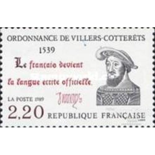 Франция 1989 Постановление Виллерс-Коттеретс закон Франциск I известные люди ** м