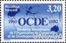 Франция 1990 Европейская кооперация и развитие карта ** о