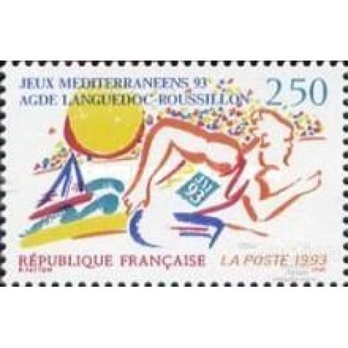 Франция 1993 спорт Средиземноморские Игры л/а ** о