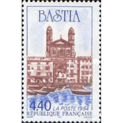 Франция 1994 Старая гавань и Сен-Жан-Батист архитектура лодки флот ** о