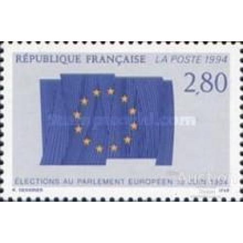 Франция 1994 Выборы в Парламент ЕС флаг ** о