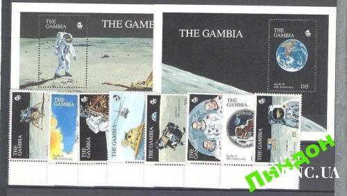 Гамбия 1990 Луна космос США Аполло-11 ** о