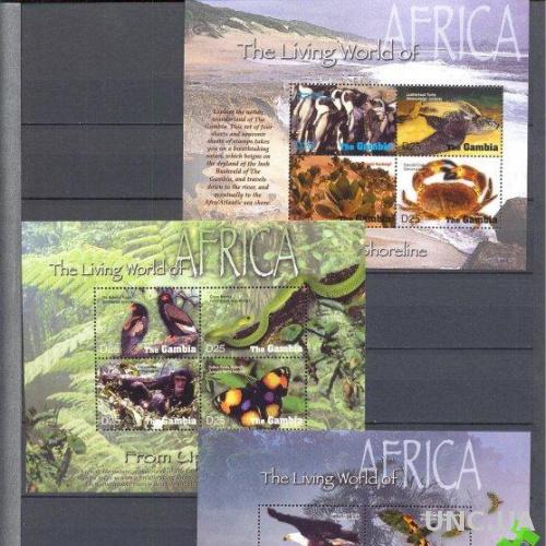 Гамбия 2005 фауна Африки морская птицы змеи ** о