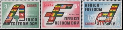 Гана 1960 день освобождения Африки флаги ** о