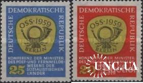 ГДР 1959 Неделя письма почта ** о