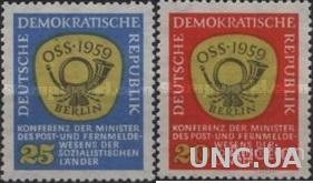 ГДР 1959 Неделя письма почта ** о