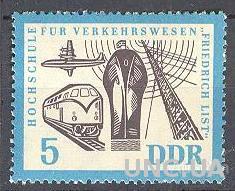 ГДР 1962 транспорт авиация самолеты ж/д железная дорога флот корабли радио ** о