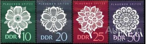 ГДР 1966 кружева вышивка ремесло цветы флора ** о