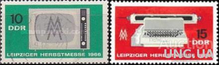 ГДР 1966 Лейпциг ярмарка ТВ телевизор проза печатная машинка ** о