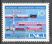 ГДР 1968 железная дорога ж/д паровоз ** о