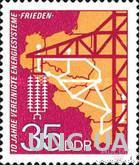 ГДР 1973 энергосистема карта ЛЭП ** о