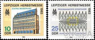 ГДР 1983 Лейпциг ярмарка архитектура микроэлектроника ** о