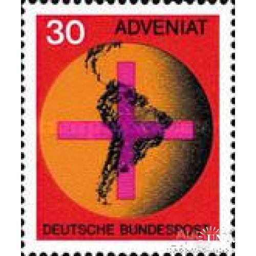 Германия 1967 католическая церковь помощь Латинской Америке религия карта ** ом