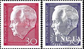Германия 1967 стандарт президент фон Любке люди ** о