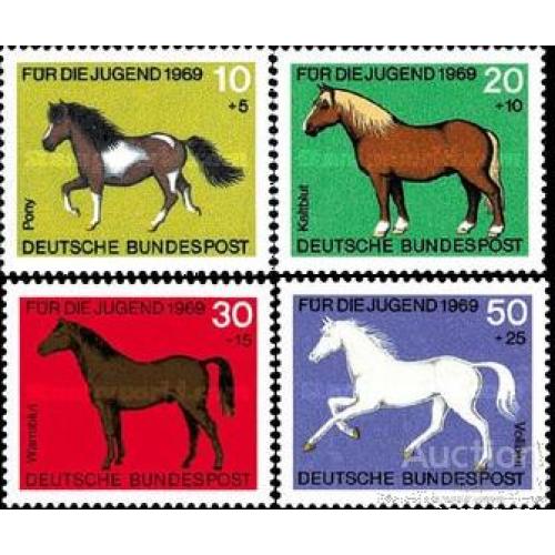Германия 1969 фауна лошади кони ** ом