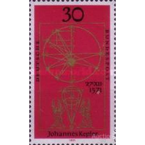Германия 1971 Иоганн Кеплер  математик, астроном, механик, оптик люди ** м