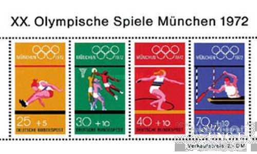 Германия 1972 спорт олимпиада л/а баскетбол гребля блок ** о