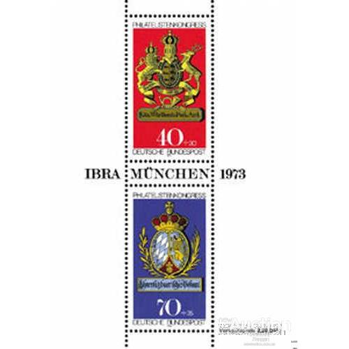 Германия 1973 гербы геральдика филвыставка блок ** о