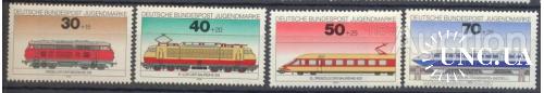 Германия 1975 железная дорога ж/д паровозы ** ос