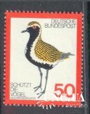 Германия 1976 фауна птицы ** со