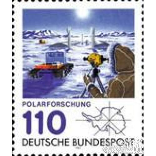 Германия 1981 Исследование в Антарктике Антарктида геология машины карта ** м