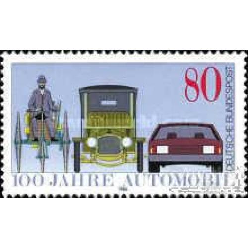 Германия 1986 100 лет автомобильной индустрии ретро машины ** о