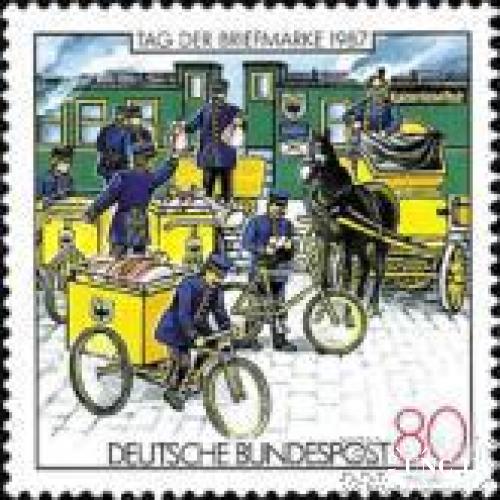 Германия 1987 Неделя письма почта велосипед кареты кони фауна ж/д поезд ** м