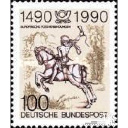 Германия 1990 500 лет почта в Европе связь кони фауна ** ом