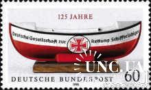 Германия 1990 Общество спасения на водах лодка флот ** о
