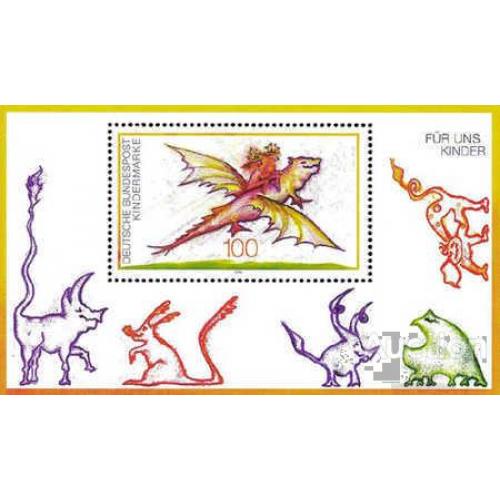 Германия 1994 Марки для детей сказки фауна дракон живопись рисунки фантастика ** о