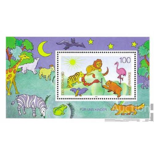 Германия 1995 Марки для детей сказки фауна тигр лев жираф летучие мыши птицы рисунки ** о