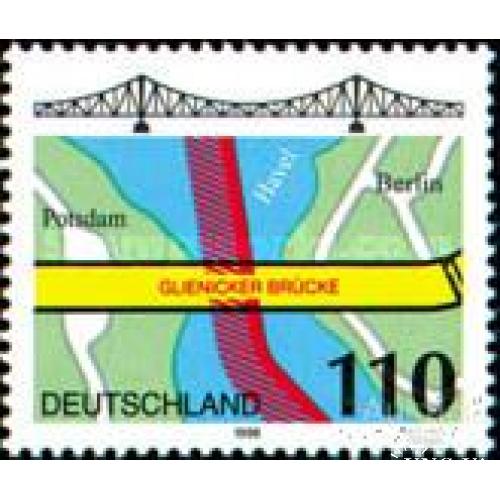 Германия 1998 Глиникский мост карта архитектура ** о
