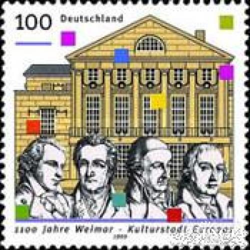 Германия 1999 1100 лет Веймар люди проза поэзия музыка живопись архитектура ** м