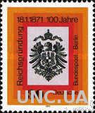 Германия Берлин 1971 100 лет Германской Империи герб орел ** о
