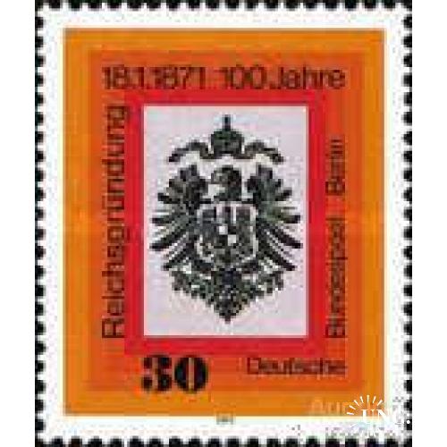 Германия Берлин 1971 100 лет Германской Империи герб орел ** ом
