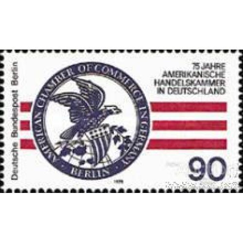 Германия Берлин 1978 Американская торговая палата герб орел фауна птицы США ** м