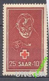 Германия Саар 1950 Красный Крест  медицина ** о40