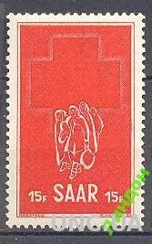 Германия Саар 1952 Красный Крест медицина ** о40