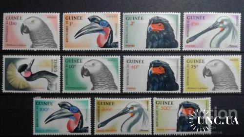 Гвинея 1962 фауна птицы 11м ** о