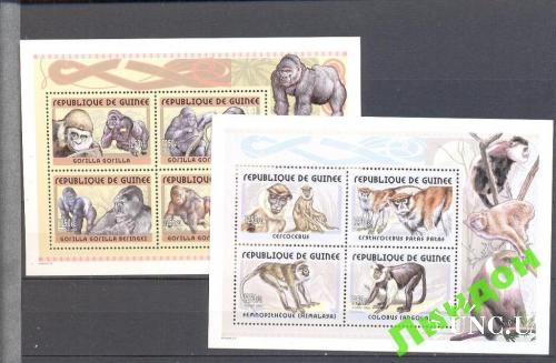 Гвинея 2002 фауна Африки обезьяны ** о