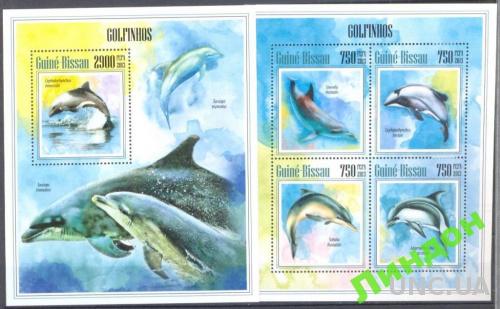 Гвинея Биссау 2013 дельфины морская фауна ** о