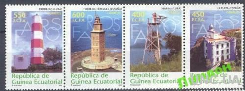 Гвинея Экв 2003 маяки маяк архитектура флот сцепка ** есть лист