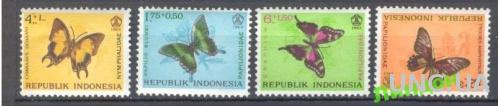 Индонезия 1963 фауна бабочки насекомые ** о