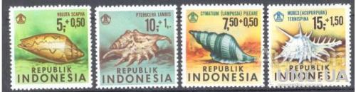 Индонезия 1969 ракушки морская фауна ** м