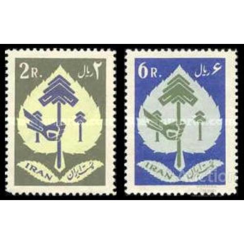 Иран 1962 Национальная неделя посадки деревьев флора ** о