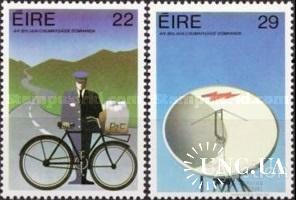 Ирландия 1983 ООН Год коммуникаций связь почта велосипед космос ** о