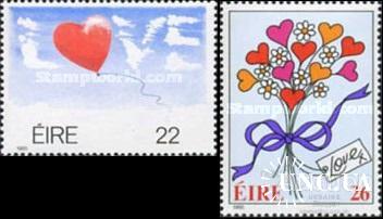 Ирландия 1985 День Св. Валентина цветы птицы ** о