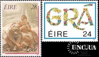 Ирландия 1989 день Св. Валентина цветы флора живопись ** о