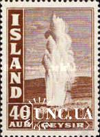 Исландия 1939 гейзер природа геология * о