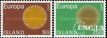 Исландия 1970 Европа Септ ** о